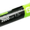 AKU AKU-AA-2600/GC*P2 1,2 V Ni-MH HR6, AA roheline element AKU AKU-AA-2600/GC*P2 1,2 V Ni-MH HR6, AA roheline element